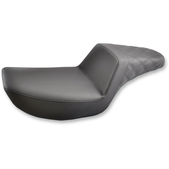 BBP Custom 2-UP SEAT STEP UP FRONT|REAR SADDLEHYDE™|SADDLEGEL™ BLACK 08050123 jpg