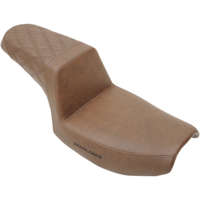 BBP Custom 2-UP SEAT STEP UP FRONT|REAR SADDLEHYDE™ BROWN 08050126 jpg