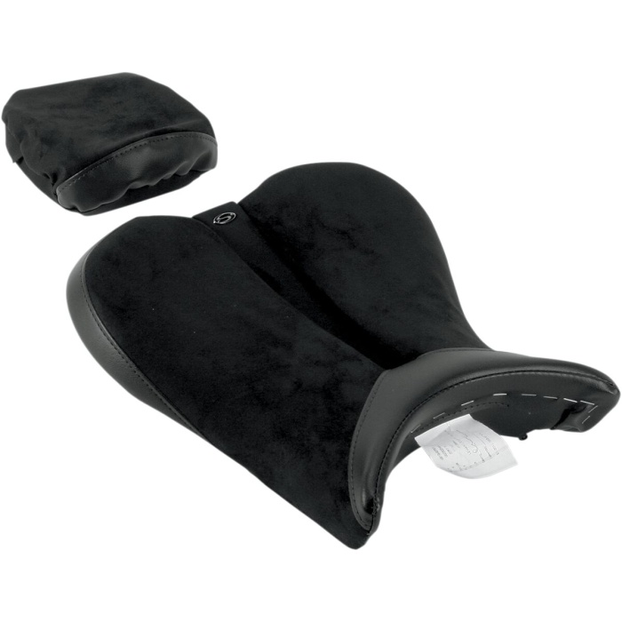 BBP Custom SOLO SEAT GEL-CHANNEL - SPORT FRONT SADDLESUEDE PLAIN BLACK|BLACK 08100787 jpg