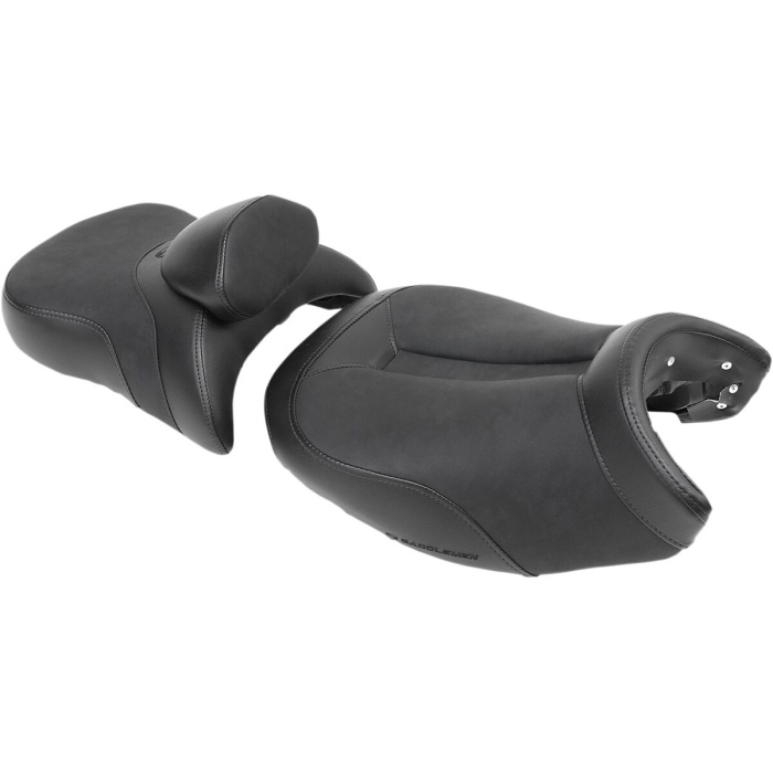 BBP Custom 2-UP SEAT ADVENTURE TRACK FRONT|REAR VINYL|SADDLEGEL™ BLACK 08101697 jpg