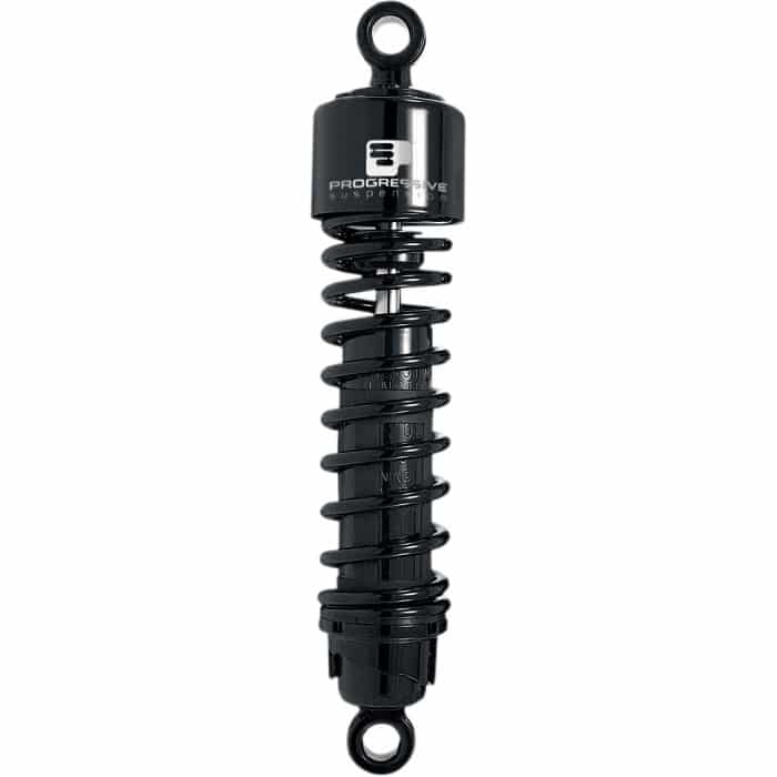 BBP Custom PROGRESSIVE SUSPENSION 412 SERIES AMERICAN-TUNED GAS SHOCKS W/O COVERS BLACK 11" 13100394 jpg