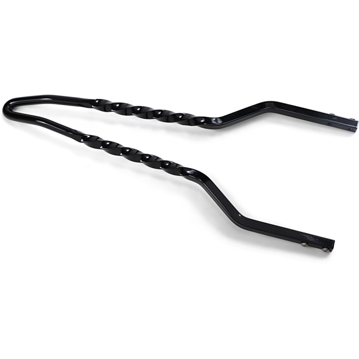 BBP Custom SISSY BAR TWIST 18" BLK 15010480 jpg