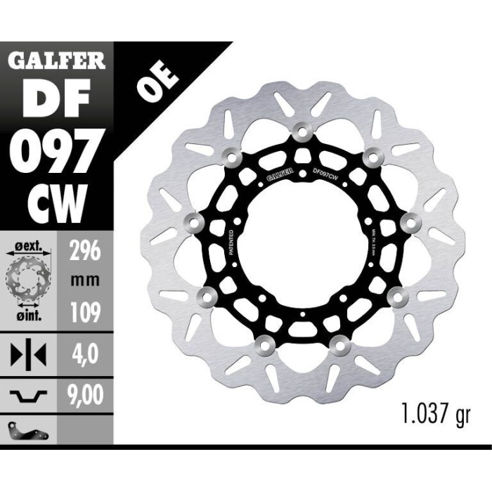 BBP Custom BRAKE ROTOR FLOATING WAVE 17104169 jpg