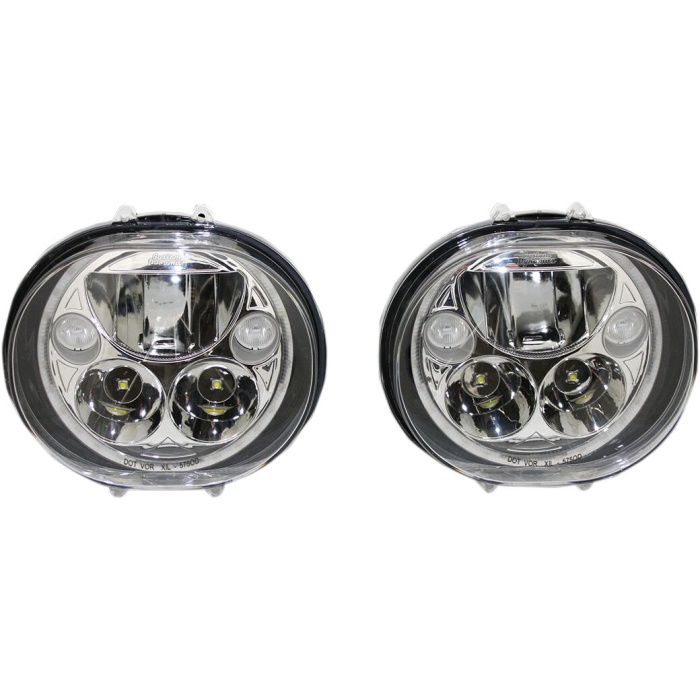 BBP Custom HEADLAMP DUAL KIT 5-3/4" CHROME 20011261 jpg