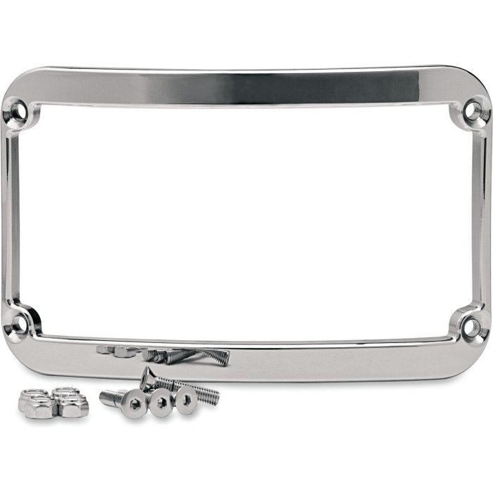 BBP Custom LICENSE PLATE FRAME CHROME 20300231 jpg