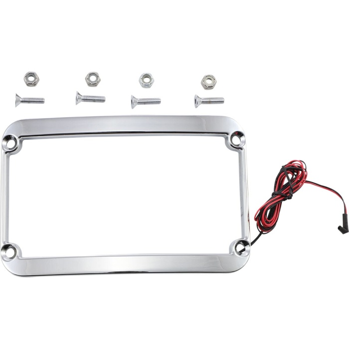 BBP Custom LICENSE PLATE FRAME LIGHTED CHROME 20300803 jpg