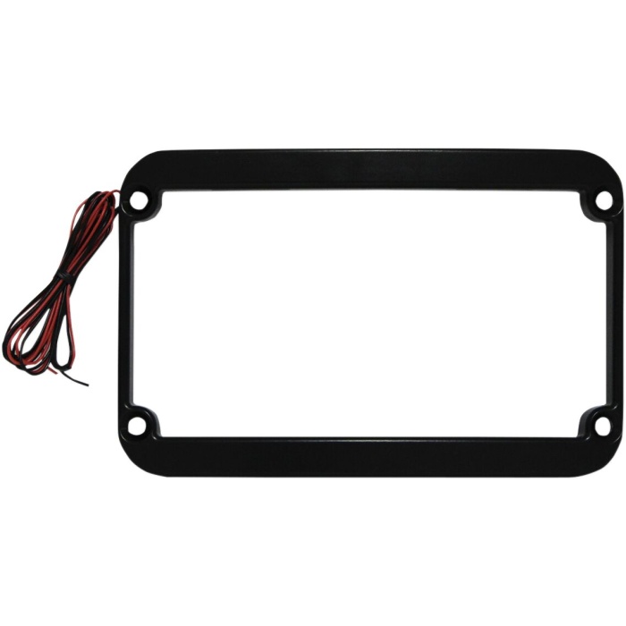 BBP Custom LICENSE PLATE FRAME LIGHTED BLACK 20300804 jpg