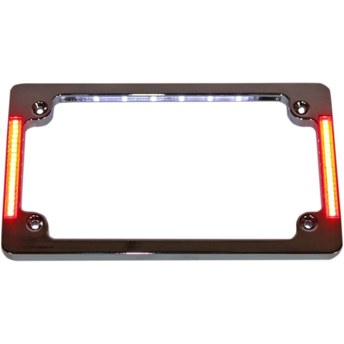 BBP Custom LICENSE PLATE FRAME FLAT LED CHROME 20300899 jpg