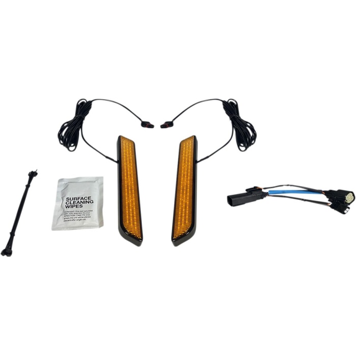 BBP Custom LED Fork Light - Amber - Black 20402655 jpg