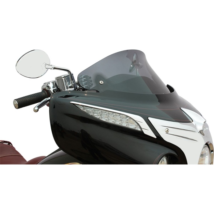 BBP Custom WINDSHIELD FLARE SHORT 10" INDIAN DARK SMOKE 23120262 jpg