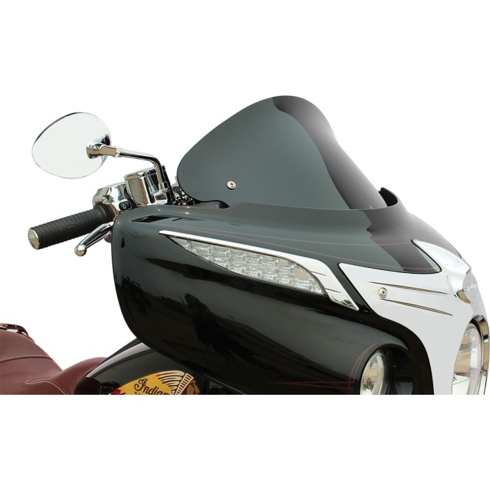 BBP Custom WINDSHIELD FLARE SHORT 10" INDIAN BLACK 23120263 jpg