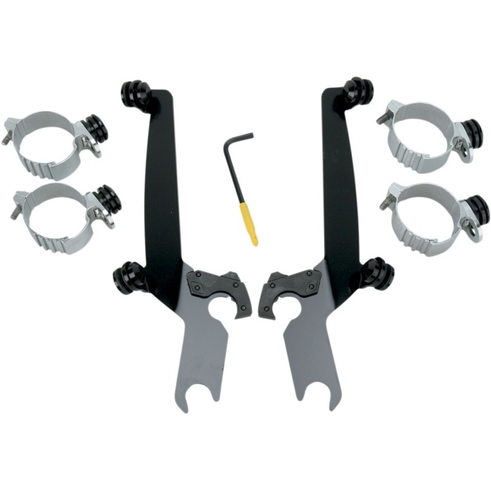 BBP Custom MOUNTING KIT TRIGGER-LOCK SPORTSHIELD-WINDSHIELD BLACK 23200075 jpg