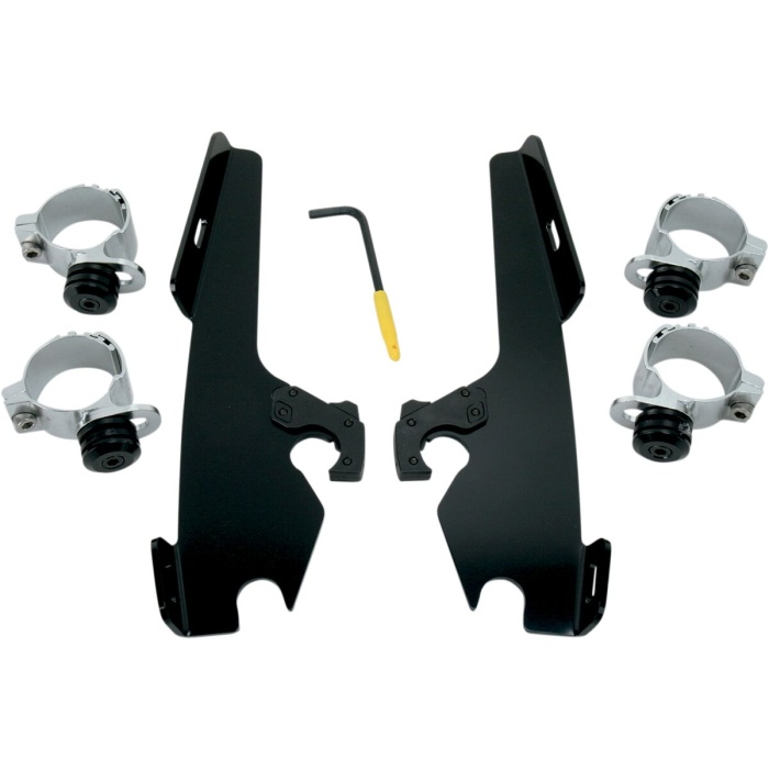 BBP Custom MOUNTING KIT TRIGGER-LOCK MEMPHIS FATS/SLIM-WINDSHIELD BLACK 23200078 jpg