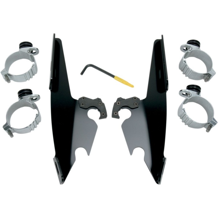 BBP Custom MOUNTING KIT TRIGGER-LOCK MEMPHIS FATS/SLIM-WINDSHIELD BLACK 23200083 jpg