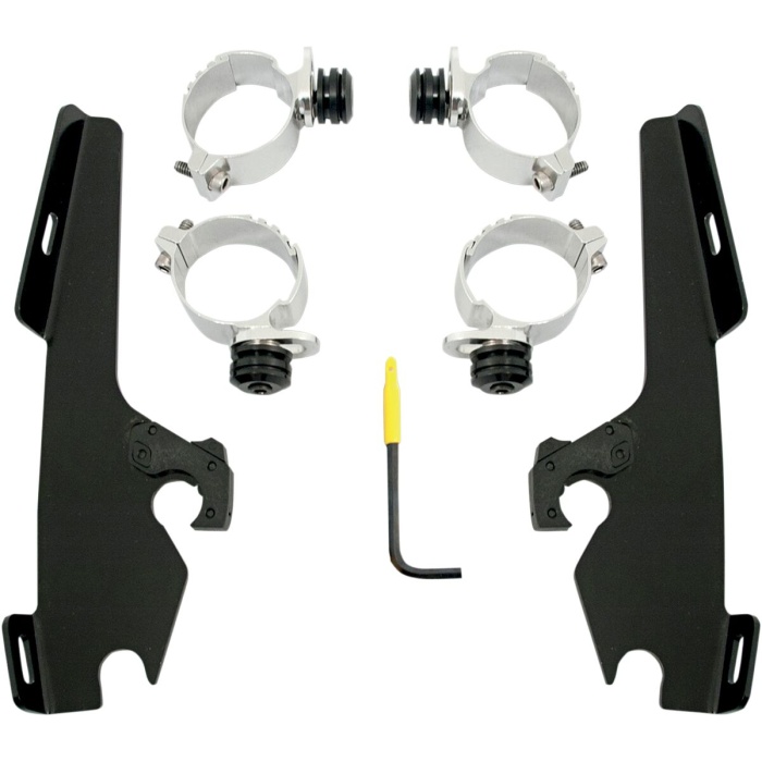 BBP Custom MOUNTING KIT TRIGGER-LOCK MEMPHIS FATS/SLIM-WINDSHIELD BLACK 23200084 jpg