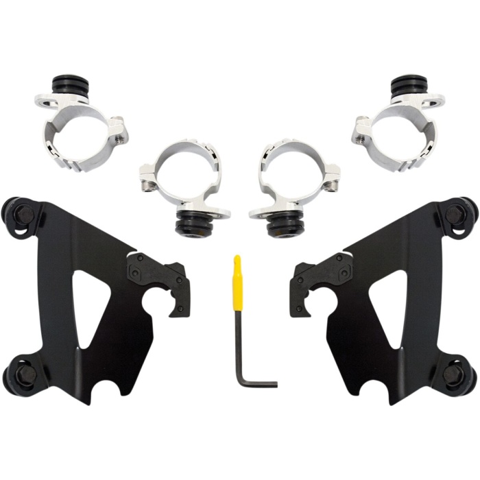 BBP Custom MOUNTING KIT TRIGGER-LOCK CAFE-FAIRING BLACK 23200134 jpg