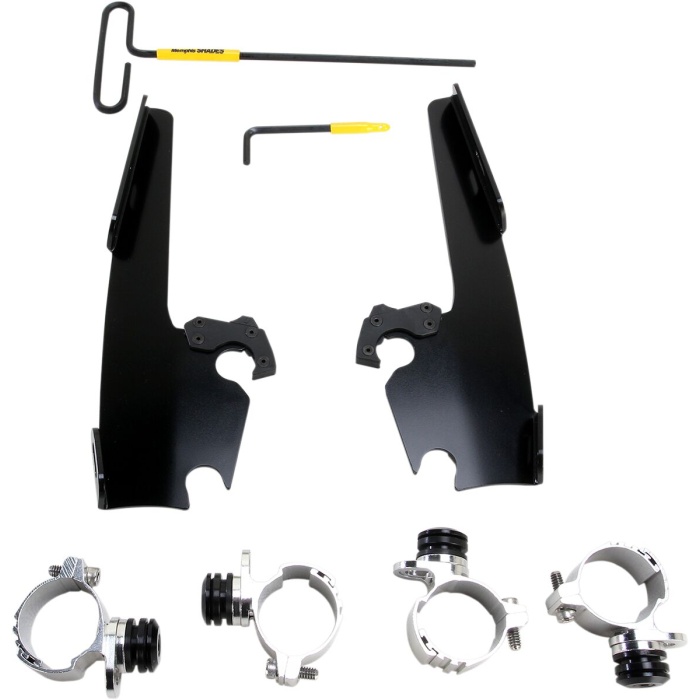 BBP Custom MOUNTING KIT TRIGGER-LOCK MEMPHIS FATS/SLIM-WINDSHIELD BLACK 23200154 jpg