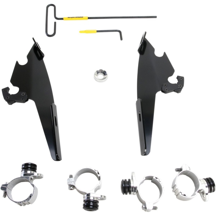 BBP Custom MOUNTING KIT TRIGGER-LOCK BATWING-FAIRING BLACK 23200158 jpg