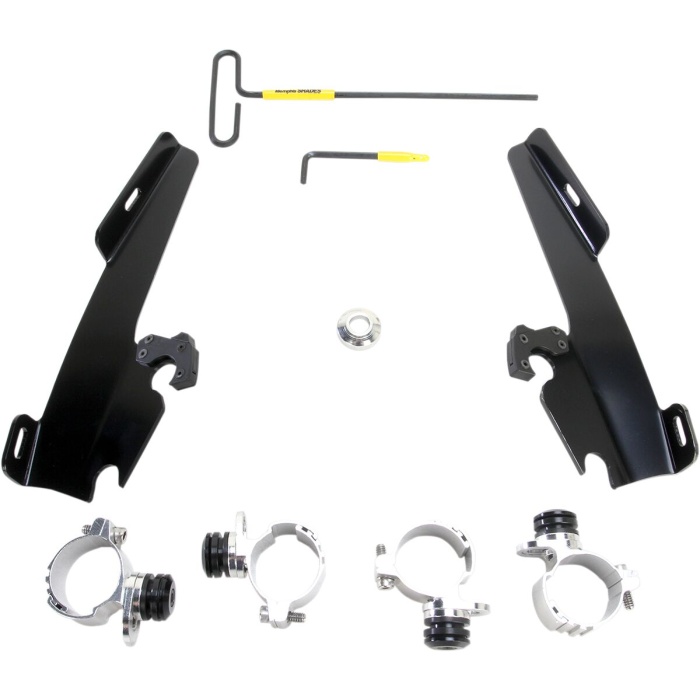 BBP Custom MOUNTING KIT TRIGGER-LOCK BATWING-FAIRING BLACK 23200172 jpg