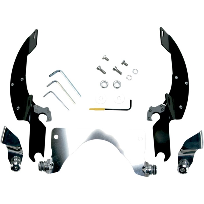 BBP Custom MOUNTING KIT TRIGGER-LOCK BATWING-FAIRING BLACK 23210148 jpg