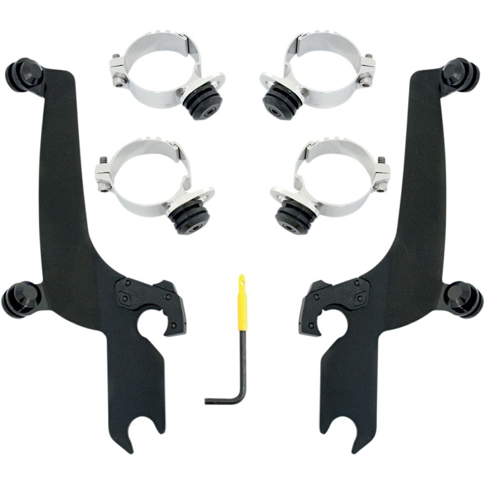 BBP Custom MOUNTING KIT TRIGGER-LOCK SPORTSHIELD-WINDSHIELD BLACK 23210217 jpg