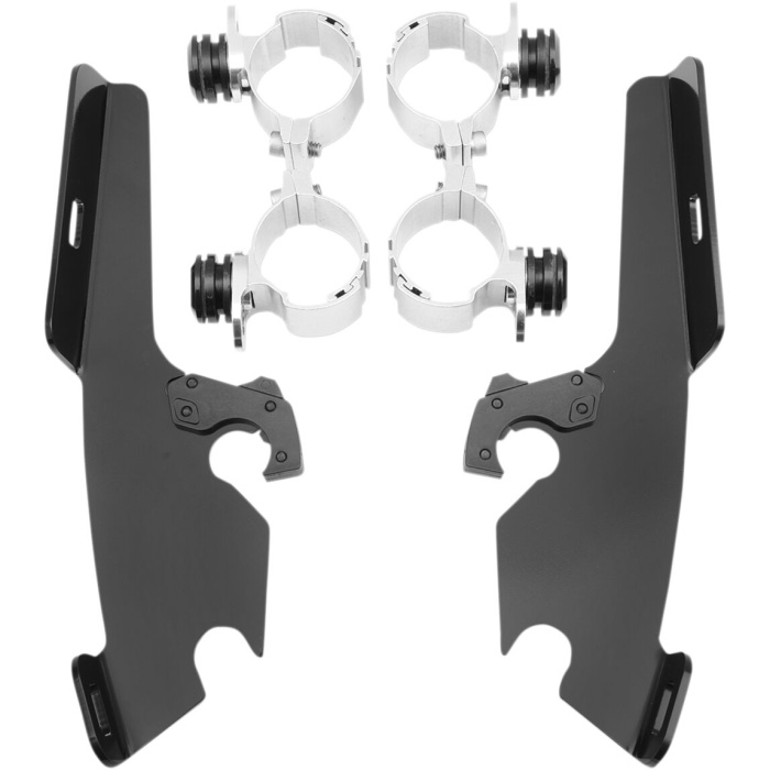 BBP Custom MOUNTING KIT TRIGGER-LOCK MEMPHIS FATS/SLIM-WINDSHIELD BLACK 23210218 jpg