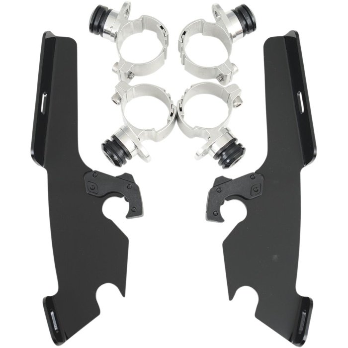 BBP Custom MOUNTING KIT TRIGGER-LOCK MEMPHIS FATS/SLIM-WINDSHIELD BLACK 23210222 jpg