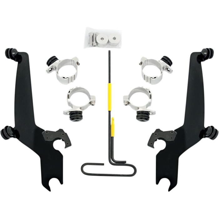 BBP Custom MOUNTING KIT TRIGGER-LOCK SPORTSHIELD-WINDSHIELD BLACK 23210280 jpg