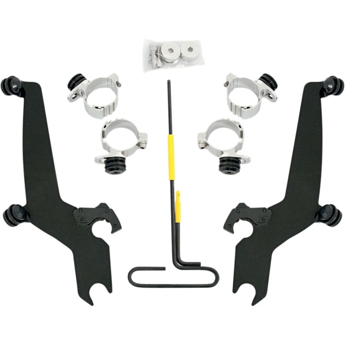 BBP Custom MOUNTING KIT TRIGGER-LOCK SPORTSHIELD-WINDSHIELD BLACK 23210281 jpg