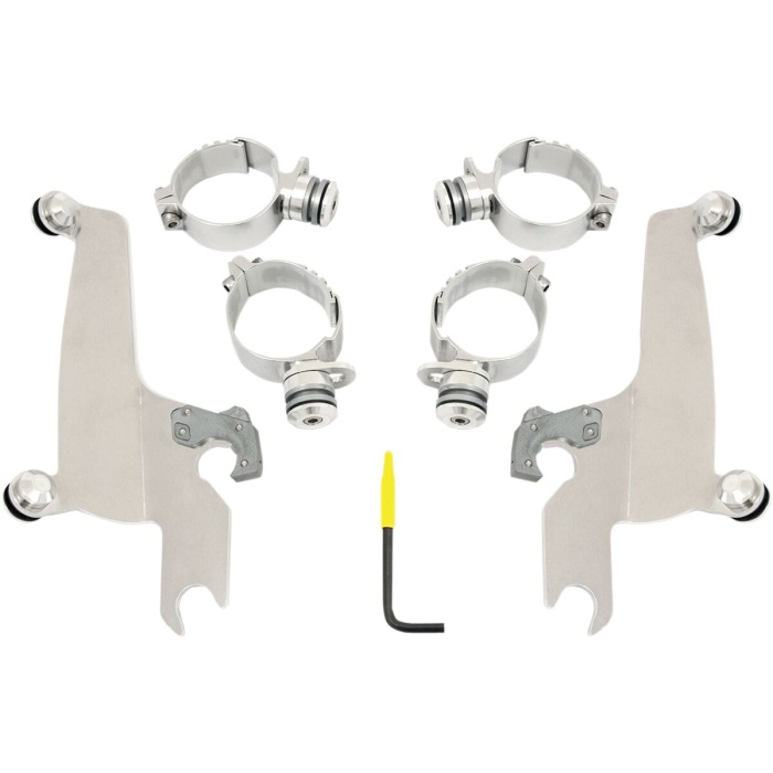 BBP Custom MOUNTING KIT TRIGGER-LOCK SPORTSHIELD-WINDSHIELD POLISHED 23210342 jpg