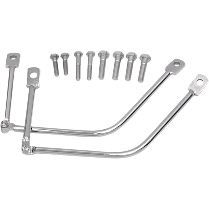 BBP Custom UNIVERSAL SADDLEBAG SUPPORT KIT CHROME 35010345 jpg