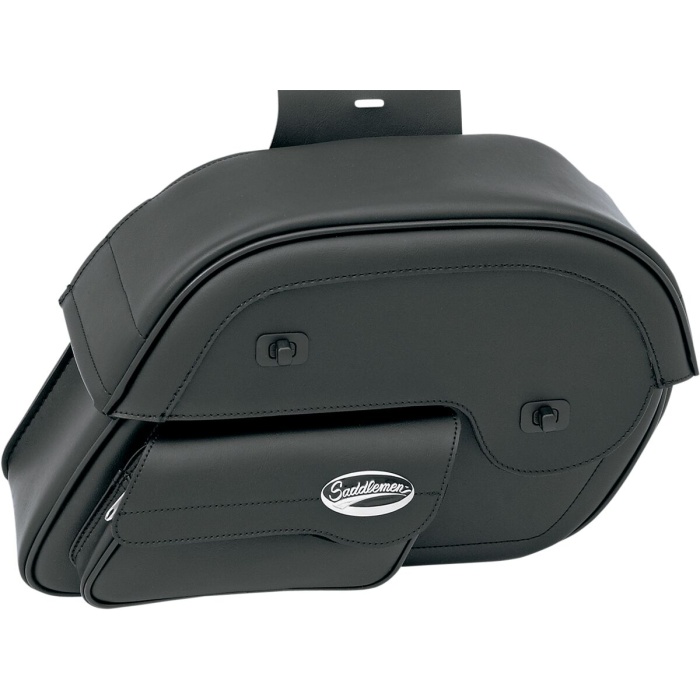 BBP Custom SADDLEBAG UNIVERSAL THROW-OVER TEXTILE SLANT BLACK 35010382 jpg