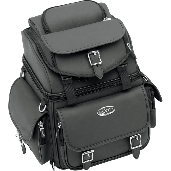 BBP Custom DRESSER BACK SEAT SISSY BAR BAG SYNTHETIC LEATHER BLACK 35150118 jpg