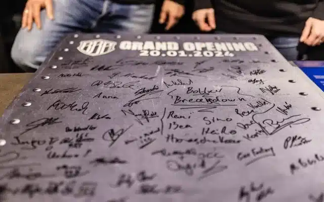 BBP Grand Opening Unterschrift